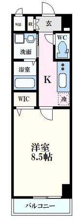 ラフィーネ本川の物件間取画像